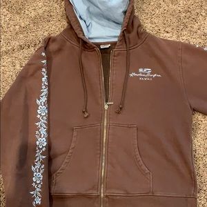 Light brown/blue hoodie